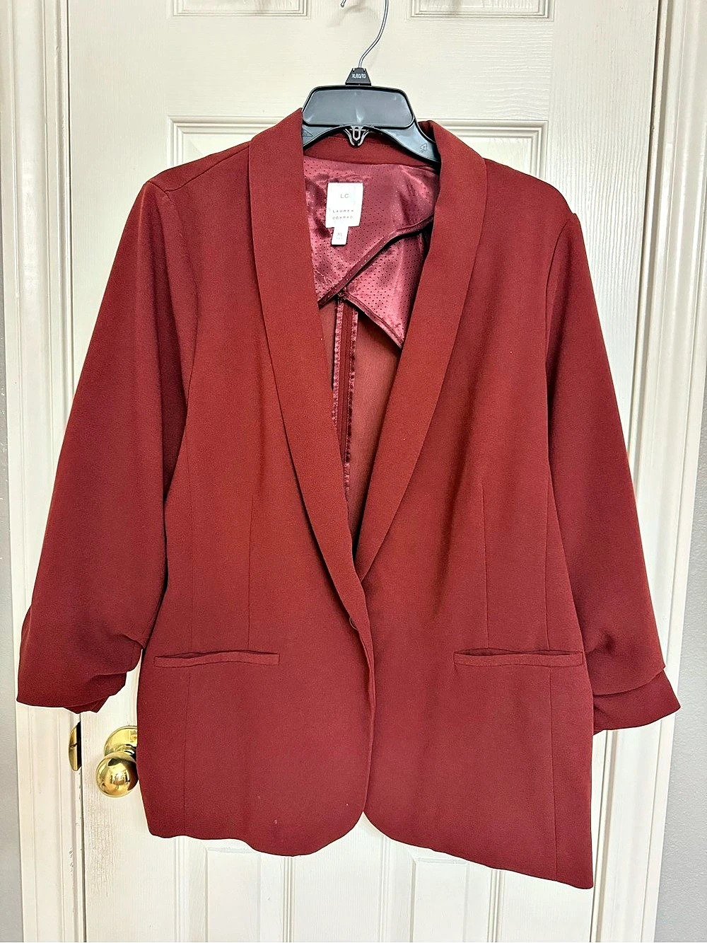 LC Lauren Conrad Blazer in Red XL Like New